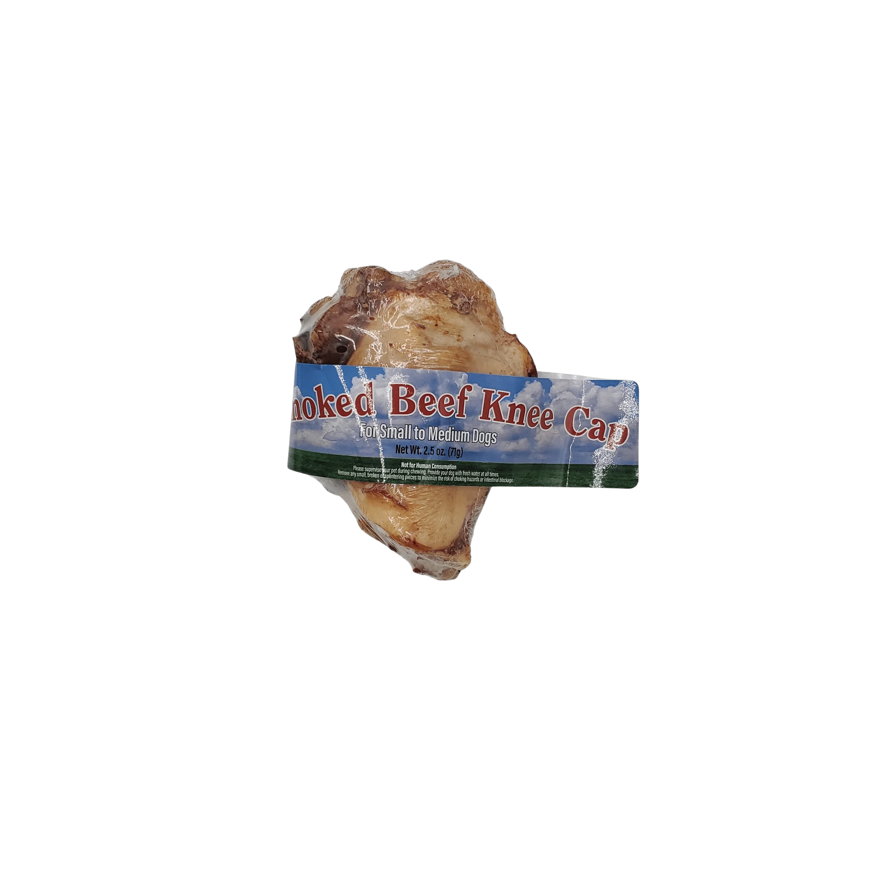 Best Buy Bones USA Smoked Beef Knee Cap Chew Treat Medium - Image 1