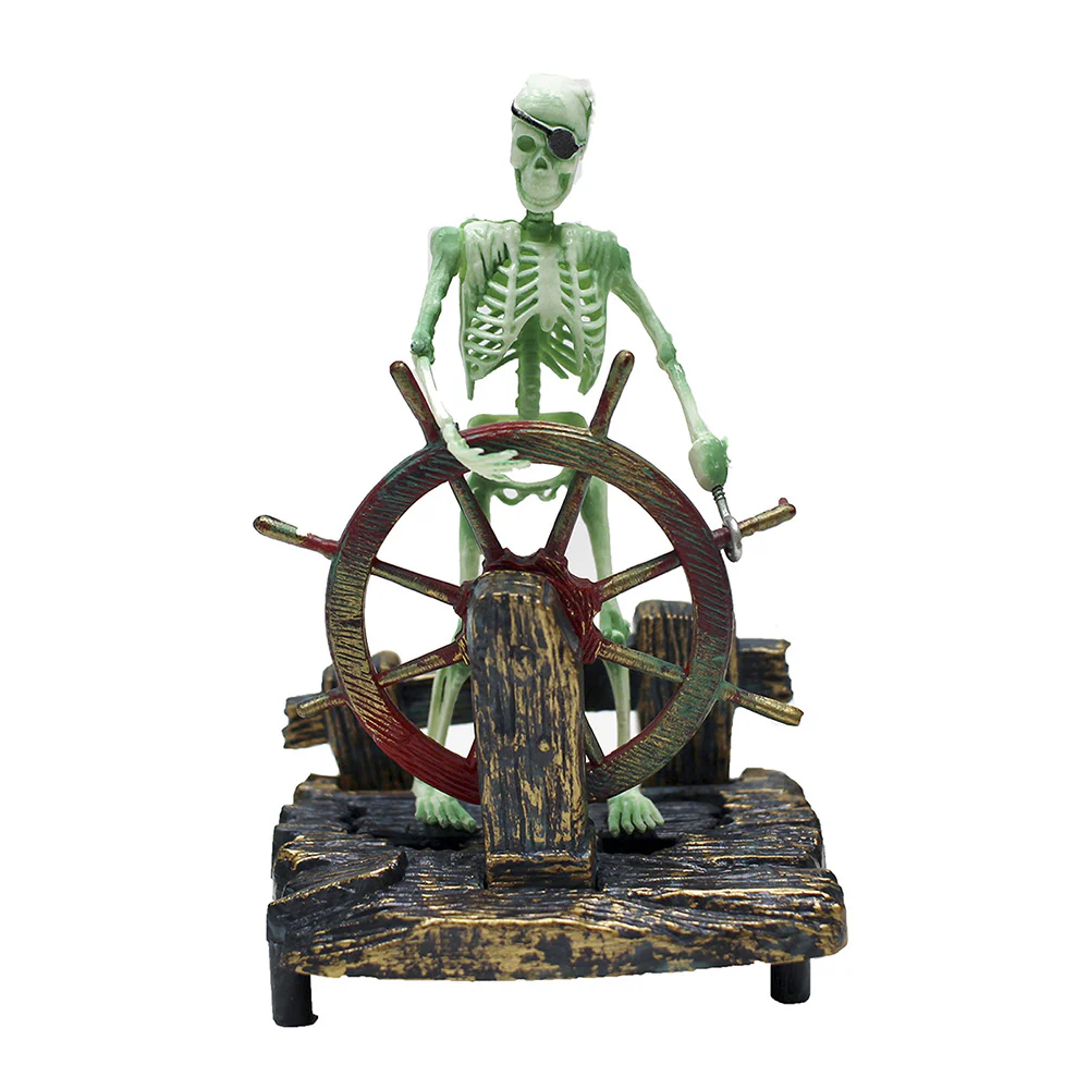 Penn Plax Action Air  Skeleton at Wheel Medium - Image 1