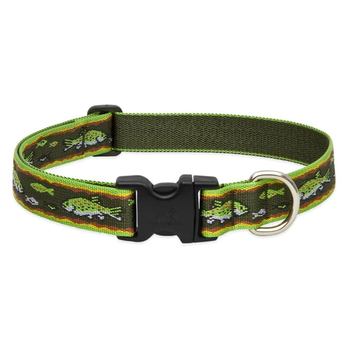 Lupine Pet Dog 1 In Wide 12-20 In Adjustable Collar Original Designs Brook Trout - Image 1