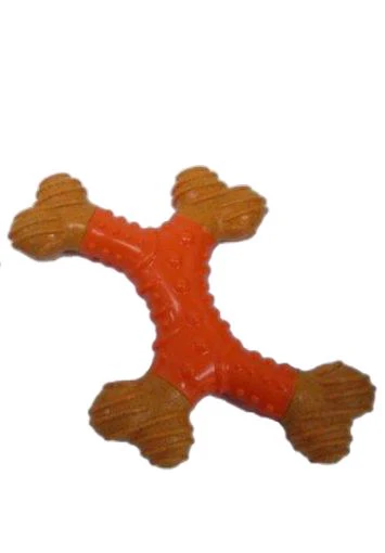 Spot Ethical Pet Bambone X-Bone Dental Bone 8in Peanut Butter - Image 1