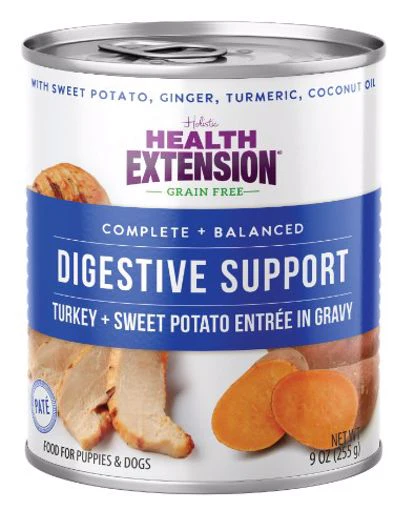 Health Extension Digestive Support 9 oz Tgurkey and Sweet Potato in Gravy - Image 1