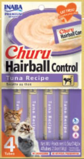 Churu Hairball Control Tuna 2oz 4pk - Image 1