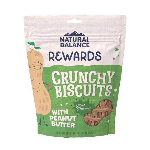Natural Balance 14oz Crunchy Biscuits Peanut Butter Dog Treat - Image 1