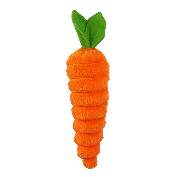 Petlou Plush Dog Toy Luxe Carrot 12in - Image 1