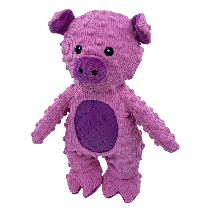 Petlou Plush Dog Toy Dotty Friends Pig 3.0 13in - Image 1