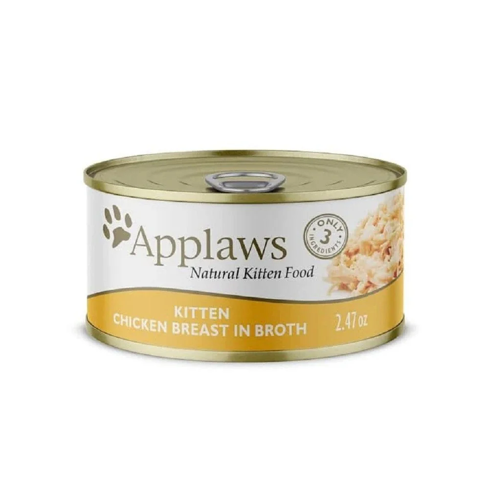 Applaws Kitten Chicken Breast Recipe In Broth Cat Can 2.47oz - Image 1