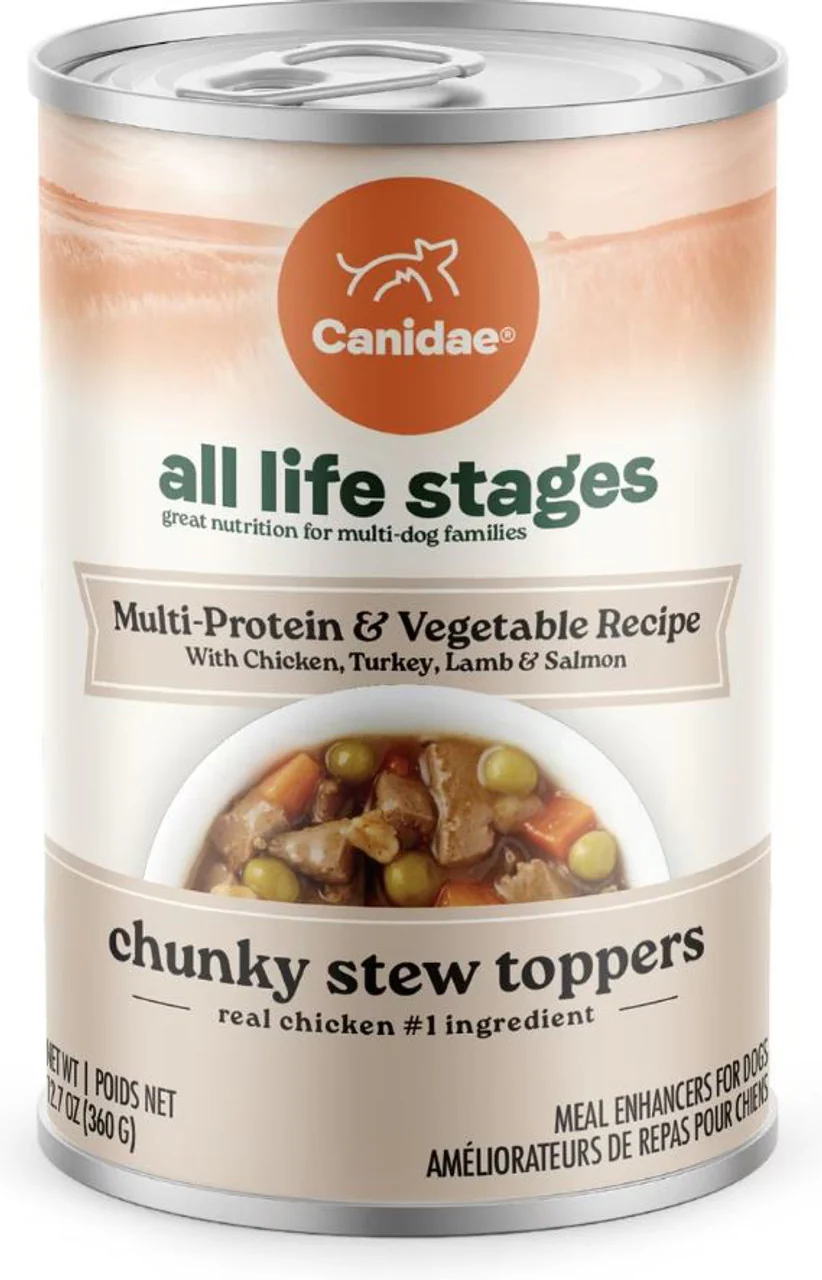 Canidae All Life Stages Multi-Protein & Vegetable Chunky Stew Canned Dog Food 12.7oz - Image 1
