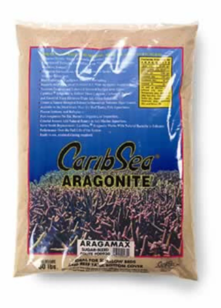 Caribsea Aragamax Sugar Sized Sand Dry Aragonite, 30 Pound - Image 1