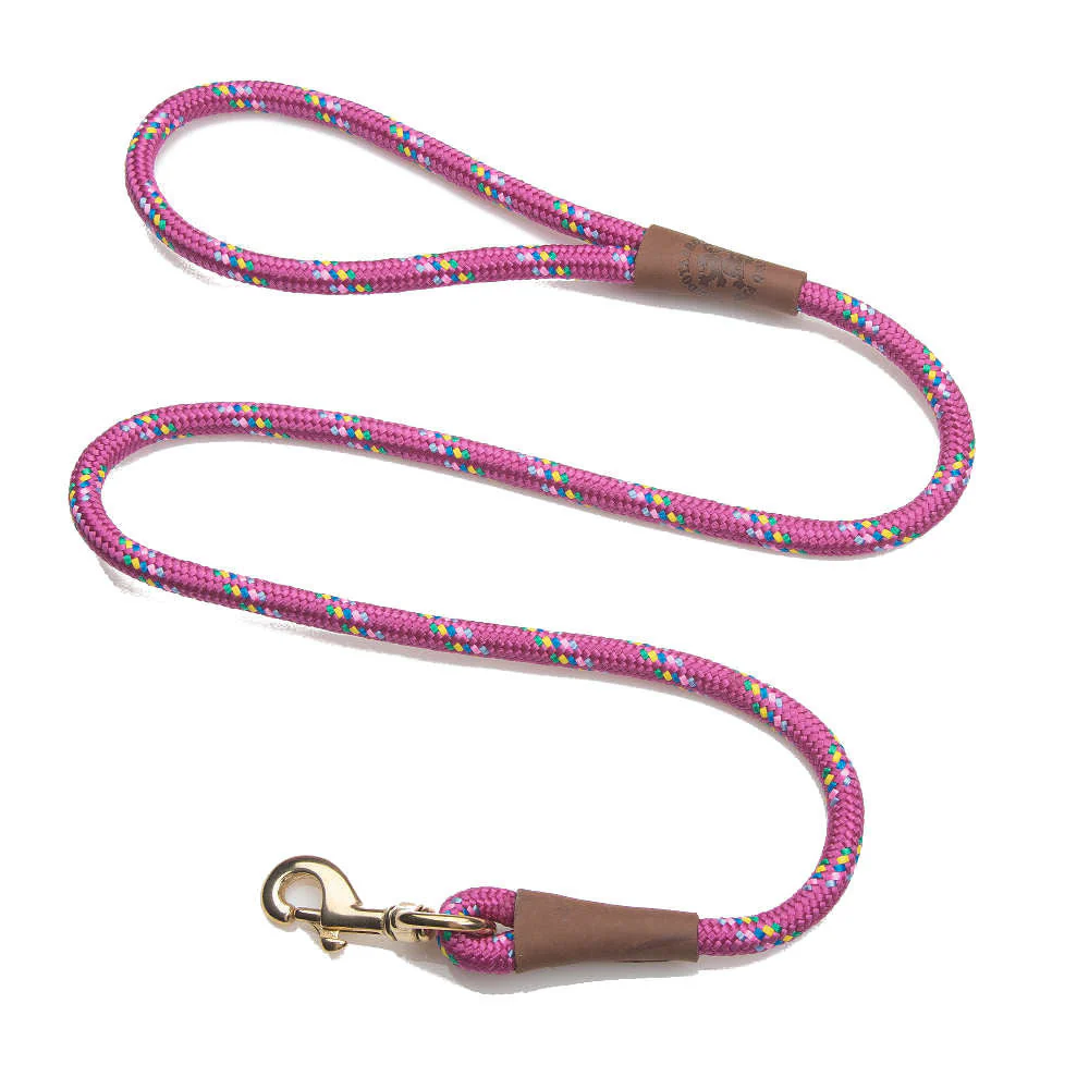 Mendota Pet Dog Snap Leash 4ft Raspberry Confetti - Image 1