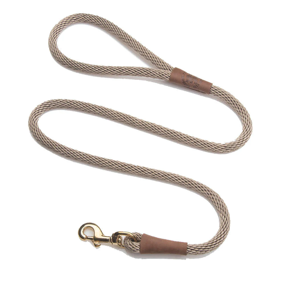 Mendota Snap Leash Large 1/2 in Lead 6 ft Sandstone - Image 1