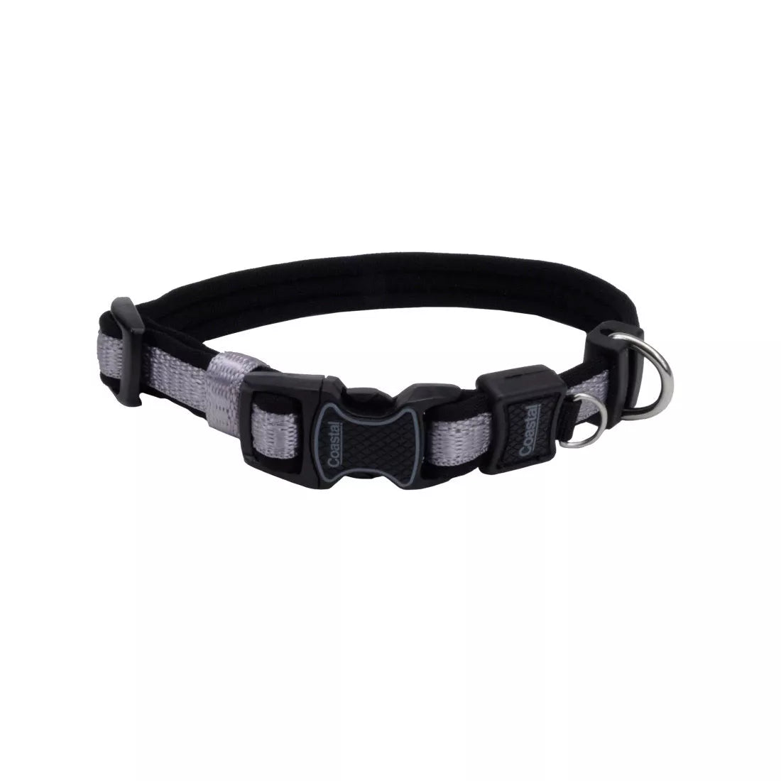 Coastal Inspire 5/8in Wide 8-12in Dog Collar Grey