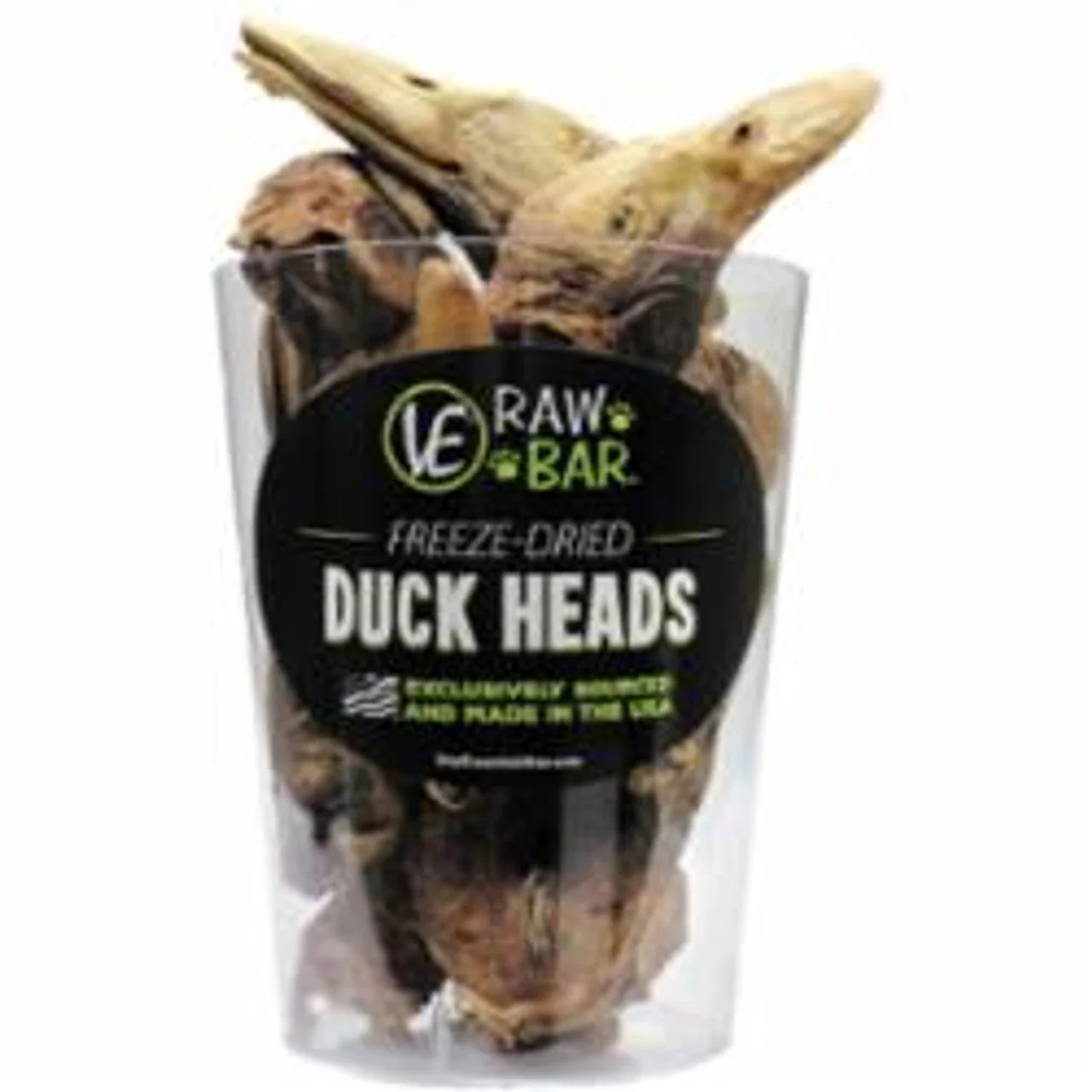 Vital Essentials Raw Bar Freeze Dried Duck Heads - Image 1