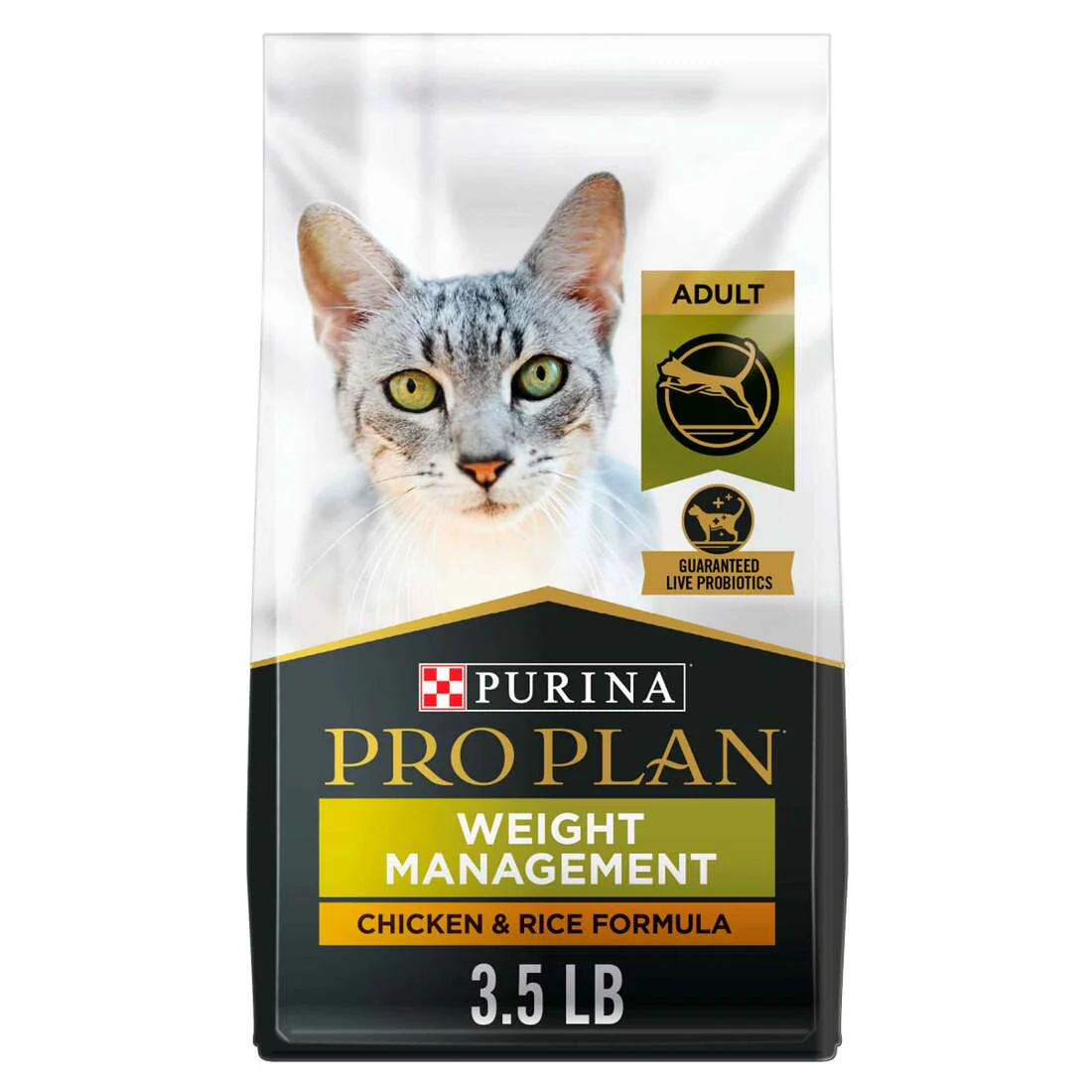 Pro Plan Weight Management Formula Cat Food, 3.5 Lb - Image 1