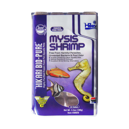 Hikari Bio-Pure Frozen Mysis Shrimp Fish Food, 3.5 Oz, 32 Ct - Image 1
