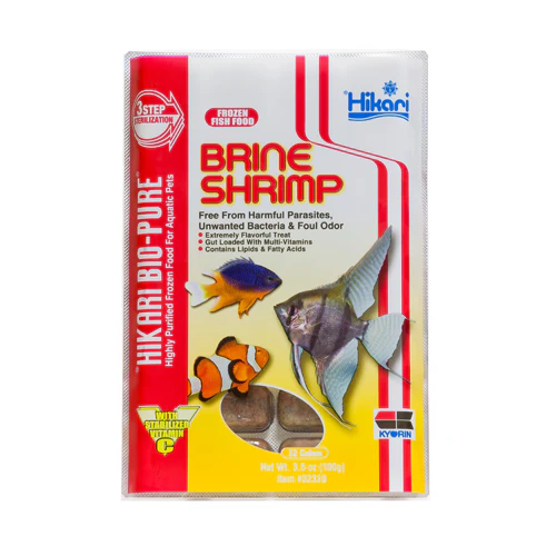 Hikari Bio-Pure Frozen Brine Shrimp Fish Food, 3.5 Oz, 32 Ct - Image 1