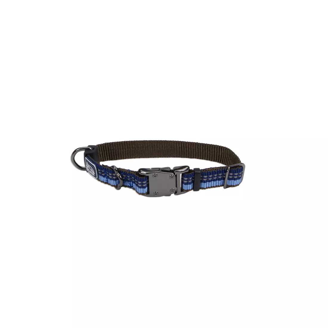 Coastal K9 Explorer 5/8in Wide 10-14in Reflective Adjustable Dog Collar Sapphire - Image 1