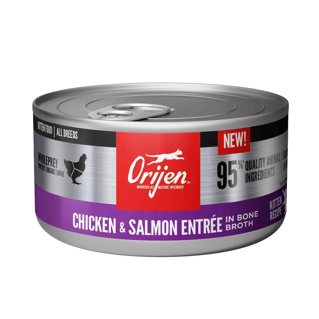 Orijen Chicken & Salmon Entrée Wet Kitten Food 3oz - Image 1