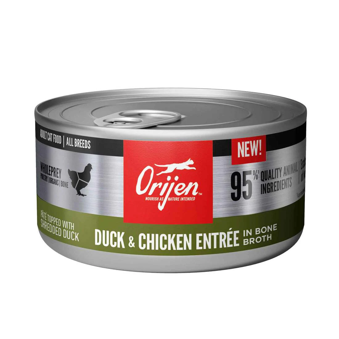 Orijen Wet Cat Food Duck and Chicken Entree in Broth 3oz - Image 1