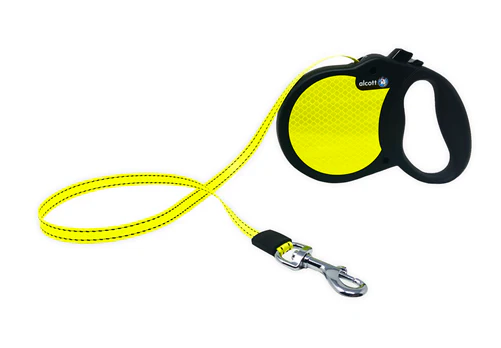 Paws-Alcott RLSH AV LG BK Alcott Visibility Retractable Belt Leash - Large  Neon Yellow - Image 1