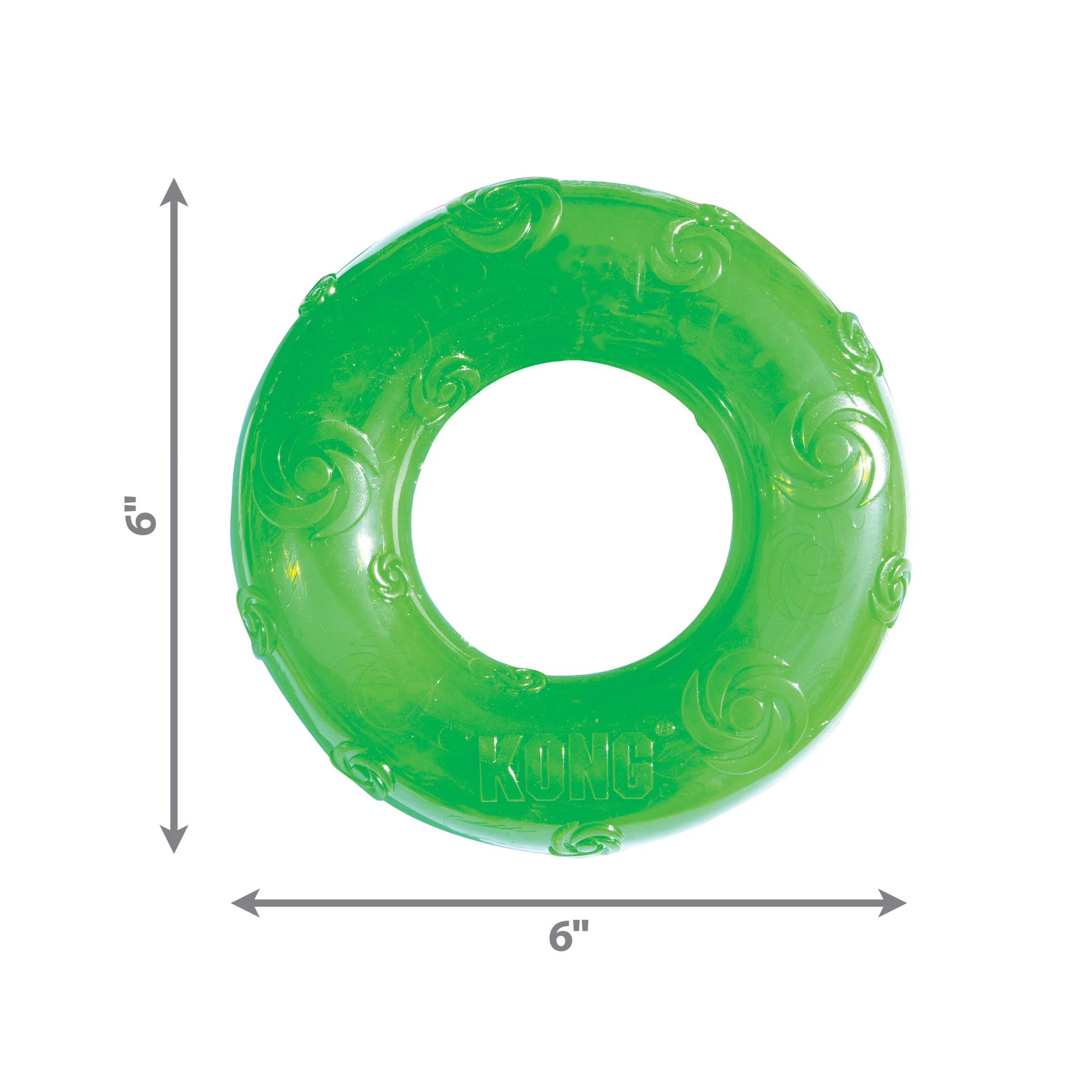 Kong Dog Toy Squeezz Ring Large Assorted - Image 1