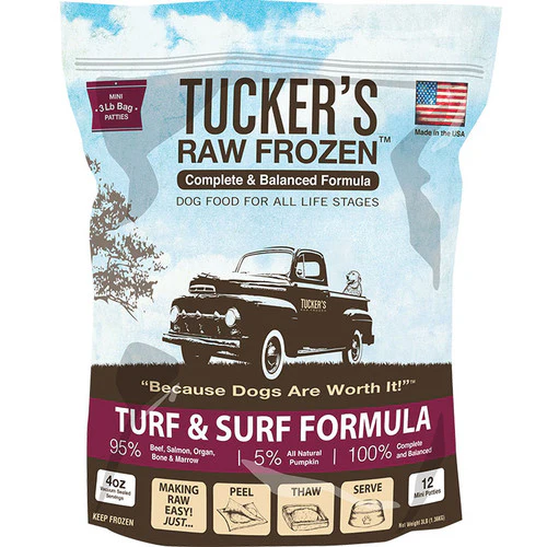 Tuckers Dog Frozen Complete Balance Surf & Turf 3lb - Image 1