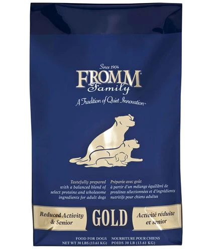Fromm Family Reduced Activity & Senior Gold Food for Dogs 30 lb - Image 1
