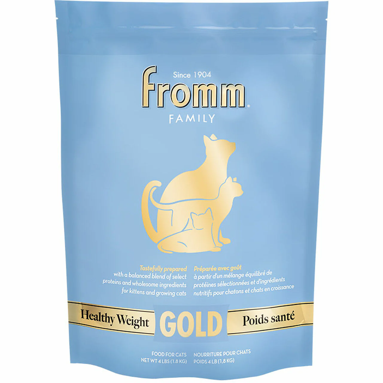 Fromm Family Healthy Weight Gold Food for Cats 4 lb - Image 1