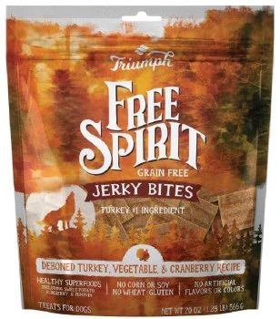 Trtiumph Grain Free Jerky Treats 24 Oz Turkey Pea Berry - Image 1