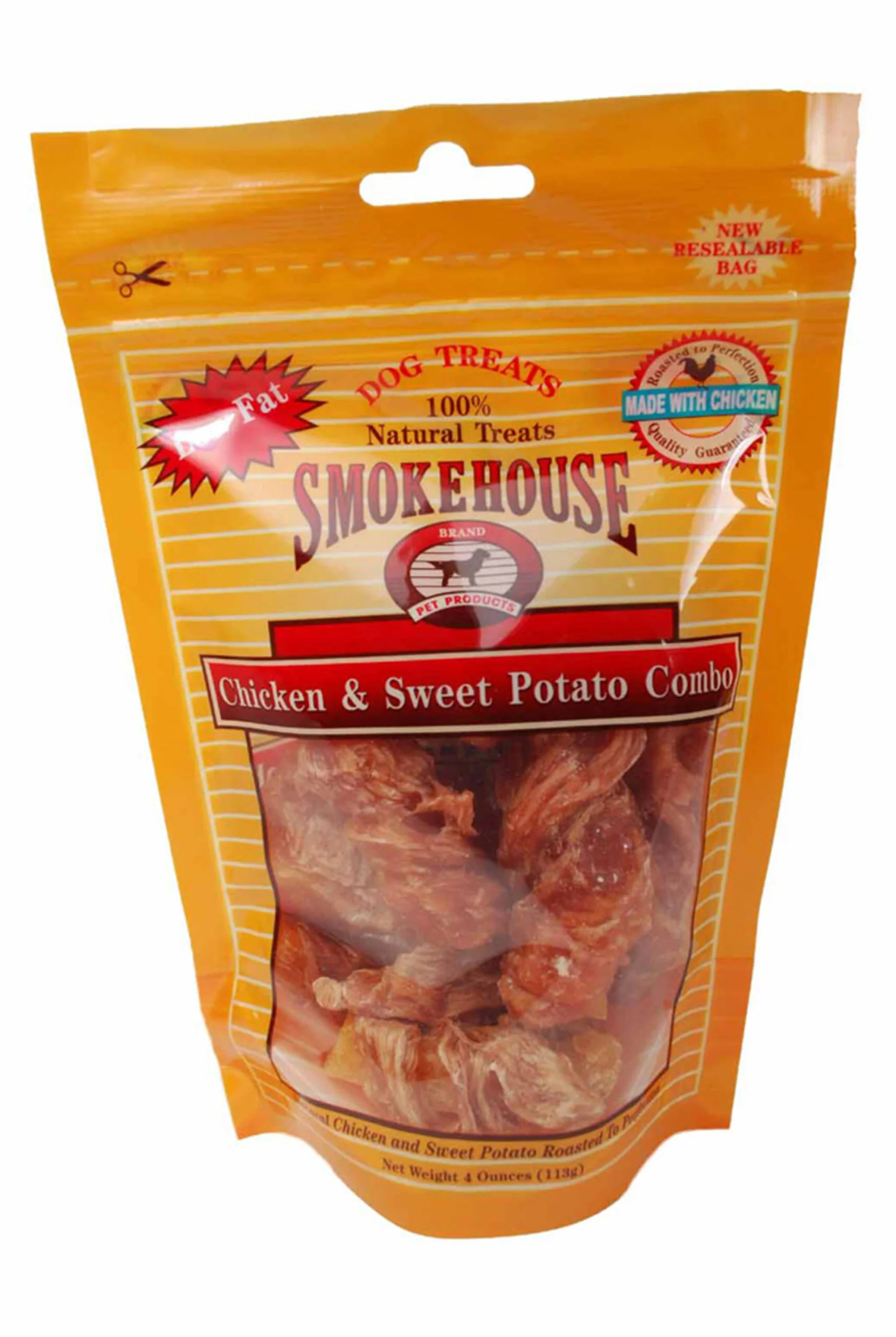 Smokehouse Chicken & Sweet Potato Dog Treat 4 oz - Image 1