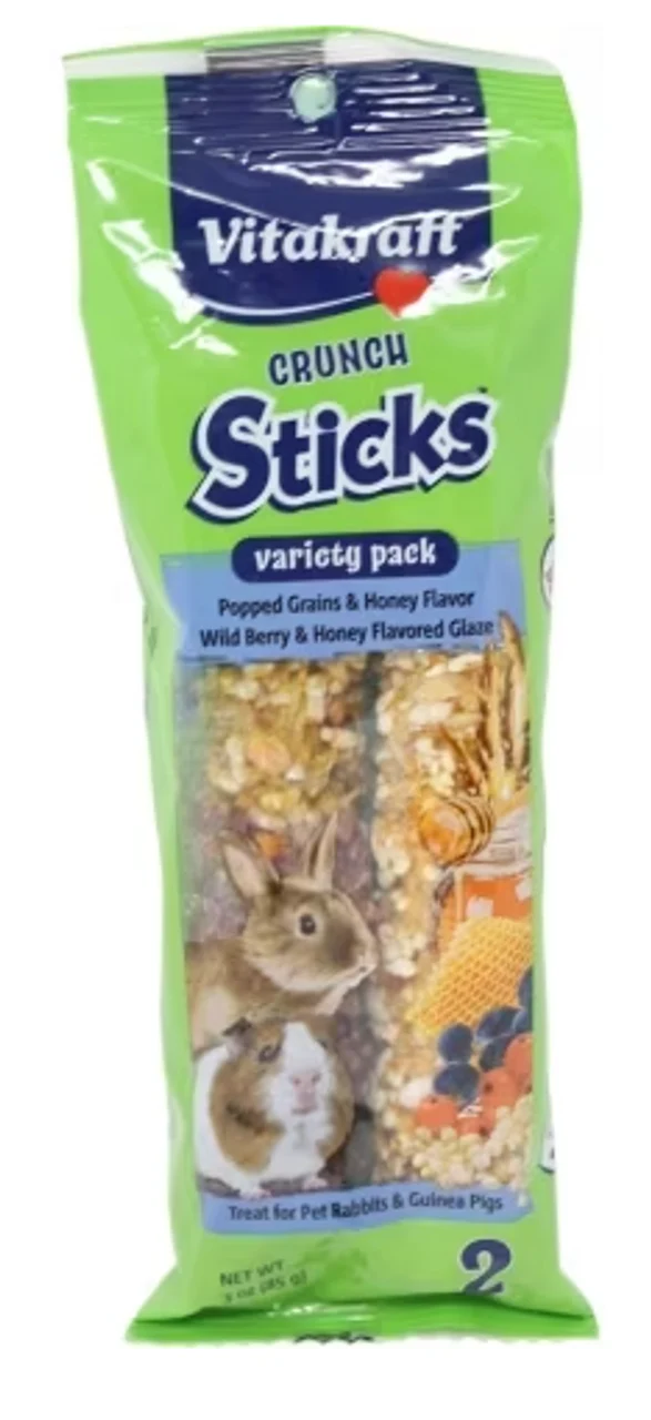Vitakraft Crunch Stick Rabbit Variety Pack 3oz - Image 1