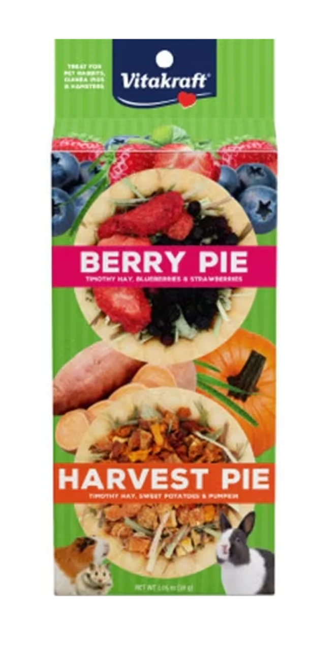 Vitakraft Berry and Harvest Pie Small animal treat 1.5oz - Image 1
