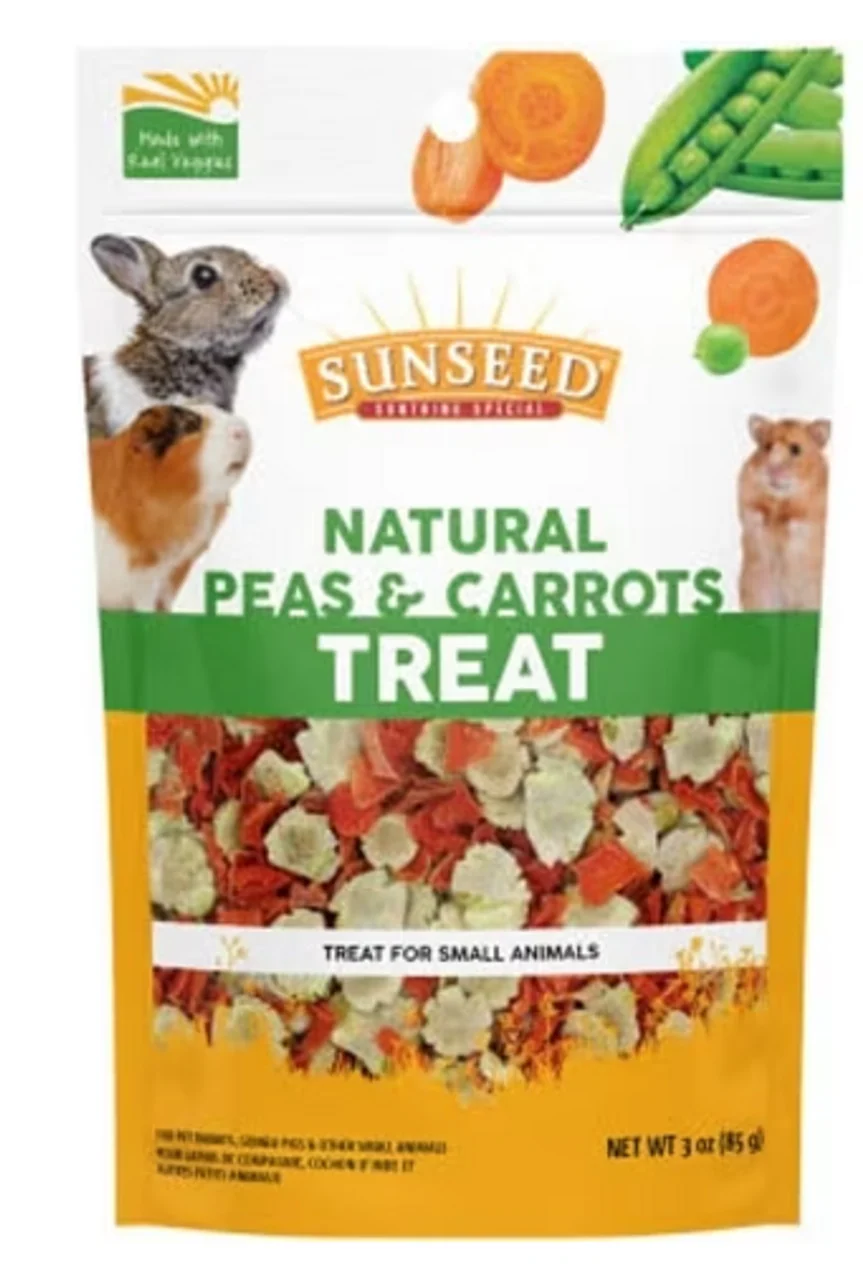 Vitakraft Sunseed Peas & Carrots Small Animal Treat, 3oz - Image 1