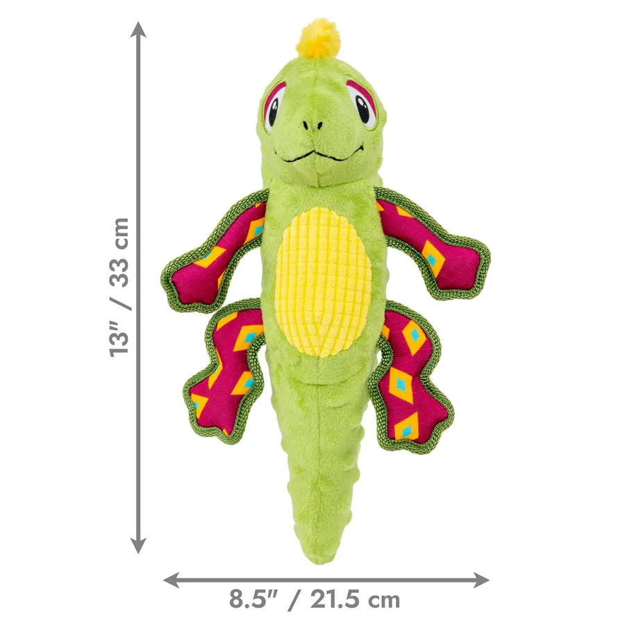 Kong Tropics Rattlez Dog Toy Iguana Medium