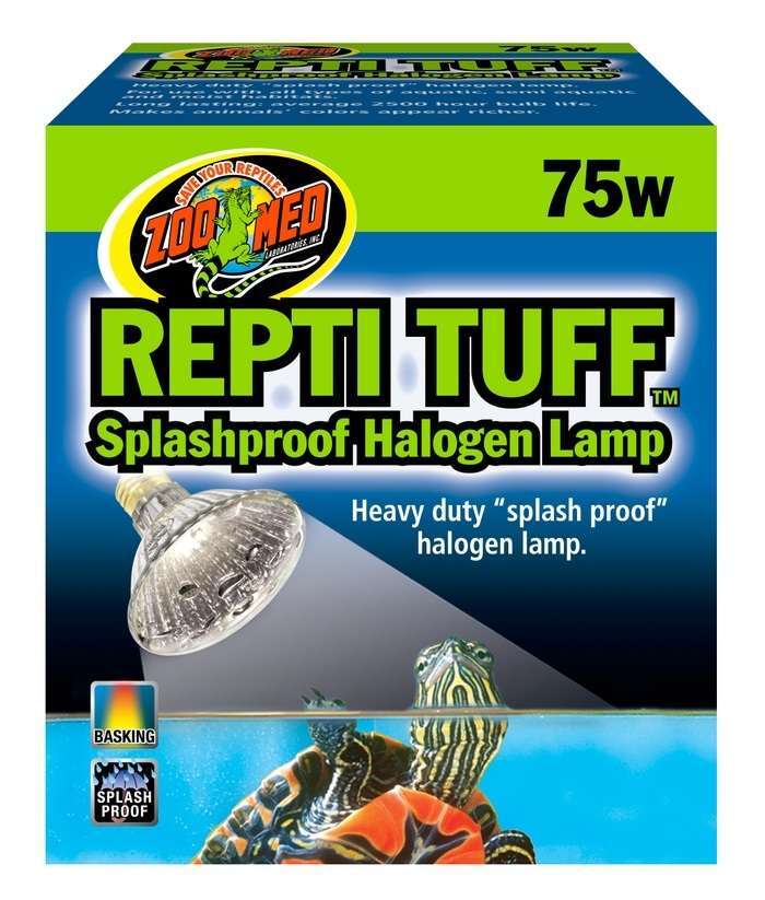 Zoo Med Repti Tuff Splashproof Halogen Lamp White 75 Watt - Image 1