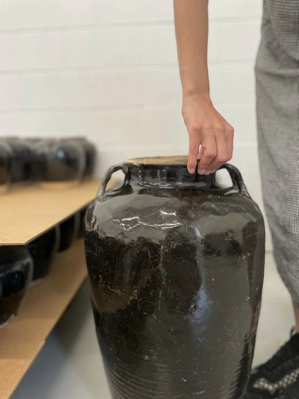 Tall Leon Glazed Pot - Image 3