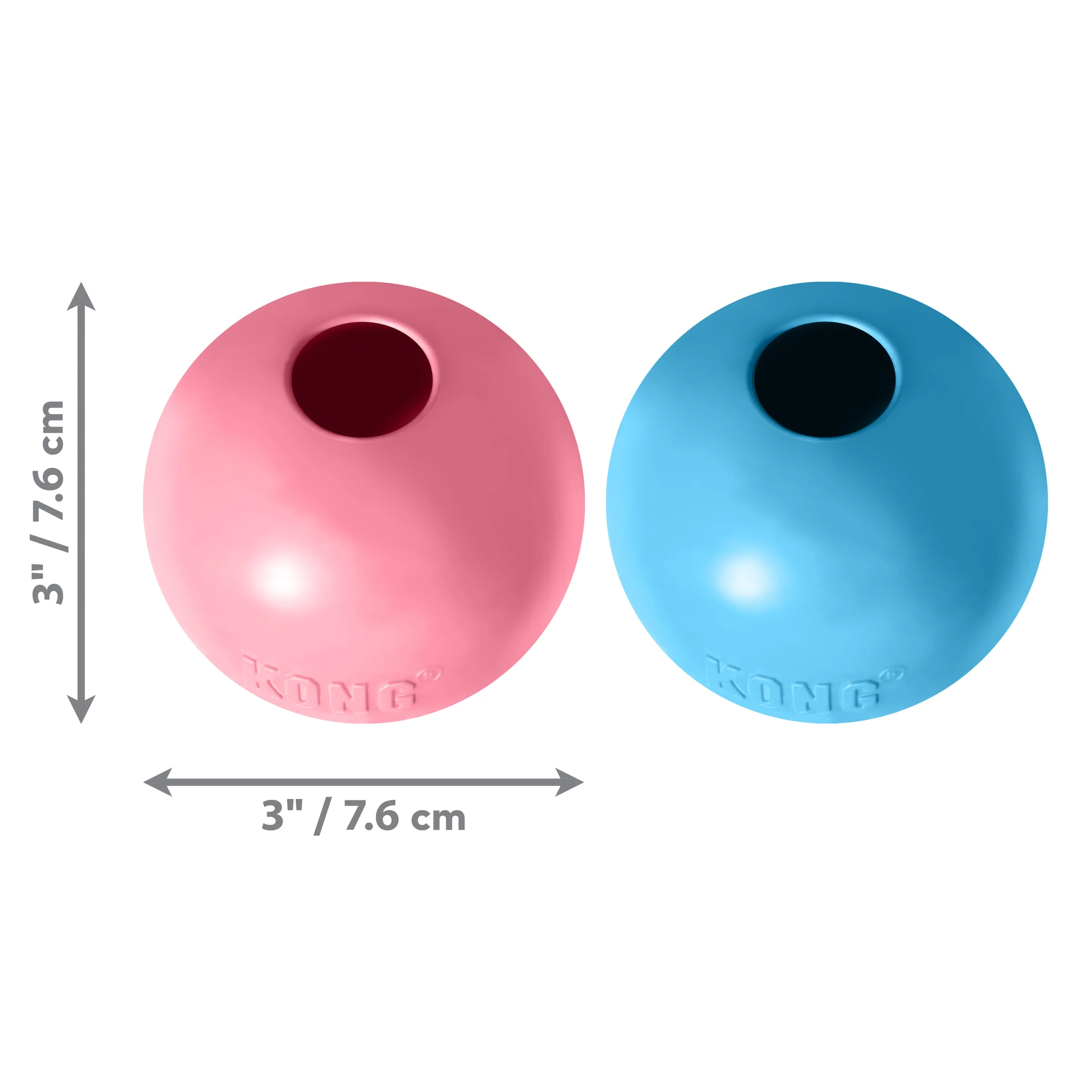 Kong Dog Toy KONG Puppy Ball w/Hole Large Assorted - Image 1