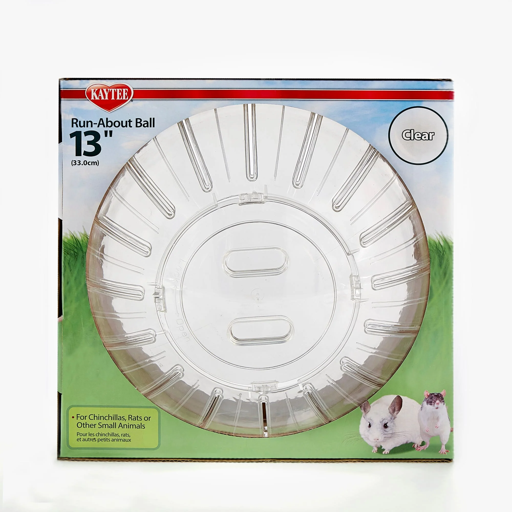 Kaytee Mega Run-About Ball- Clear 13 In. - Image 1