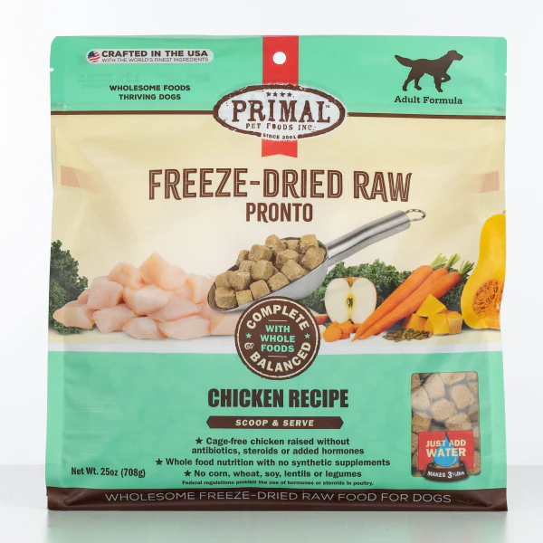 Primal Dog Freeze Dried Chicken Pronto 25 oz - Image 1
