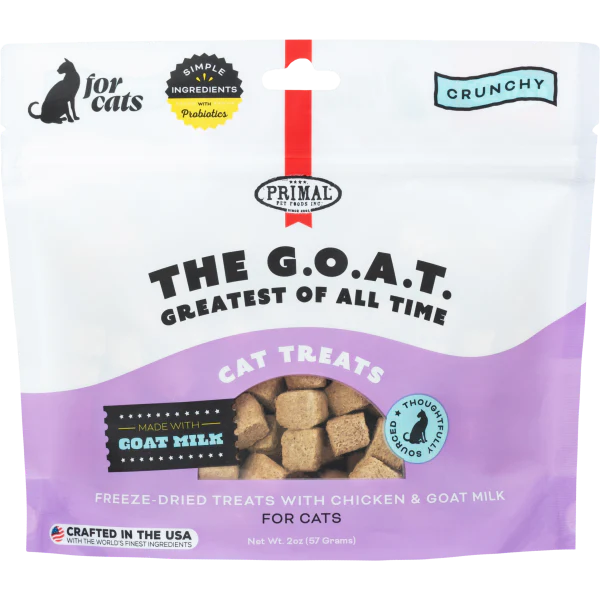 Primal Cat Treats G.O.A.T. Chicken & Goat Milk 2 oz - Image 1