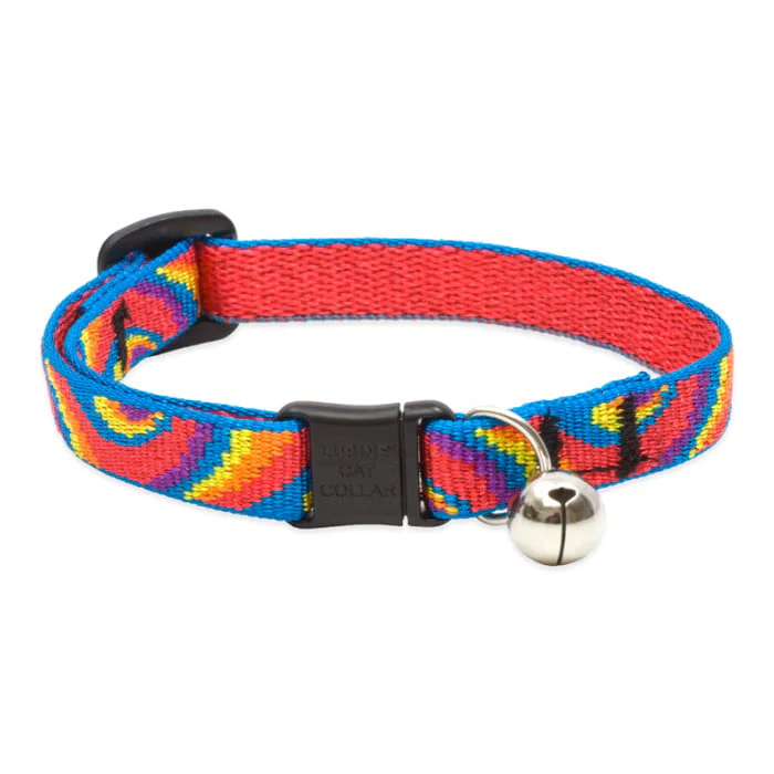Lupine Pet Cat 1/2 In Wide 8-12 In Breakaway Safety Collar With Bell Original Designs Lollipop - Image 1