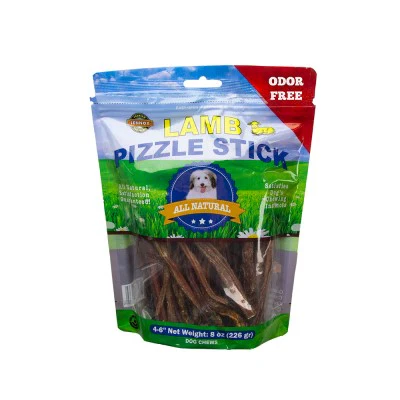 Lennox Dog Treat Pizzle Sticks Pork 8oz 4-6in Lamb - Image 1