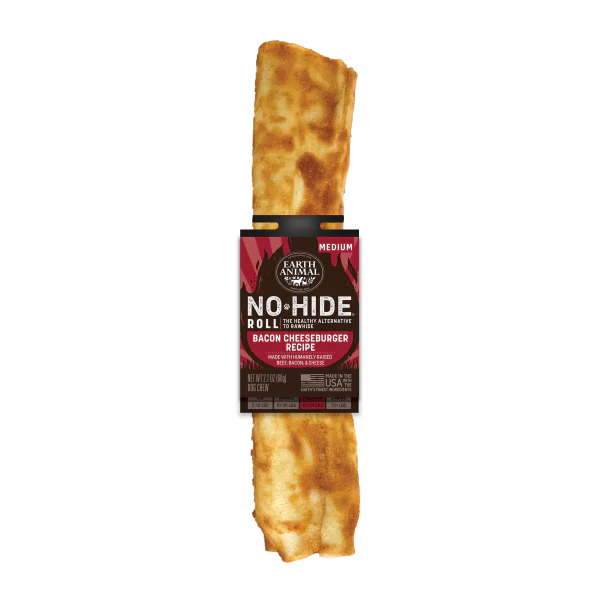 Earth Animal Dog NoHide Chew BBQ BaconCheesebrgr Medium 1pk - Image 1