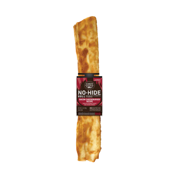 Earth Animal Dog NoHide Chew BBQ BaconCheesebrgr Large 1pk - Image 1