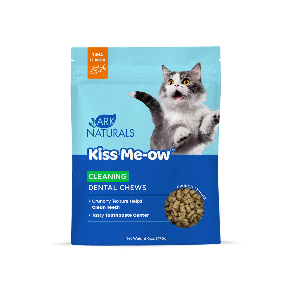 Ark Naturals Kiss Me-Ow Cleaning Tuna Dental Chews for Cats 6 oz