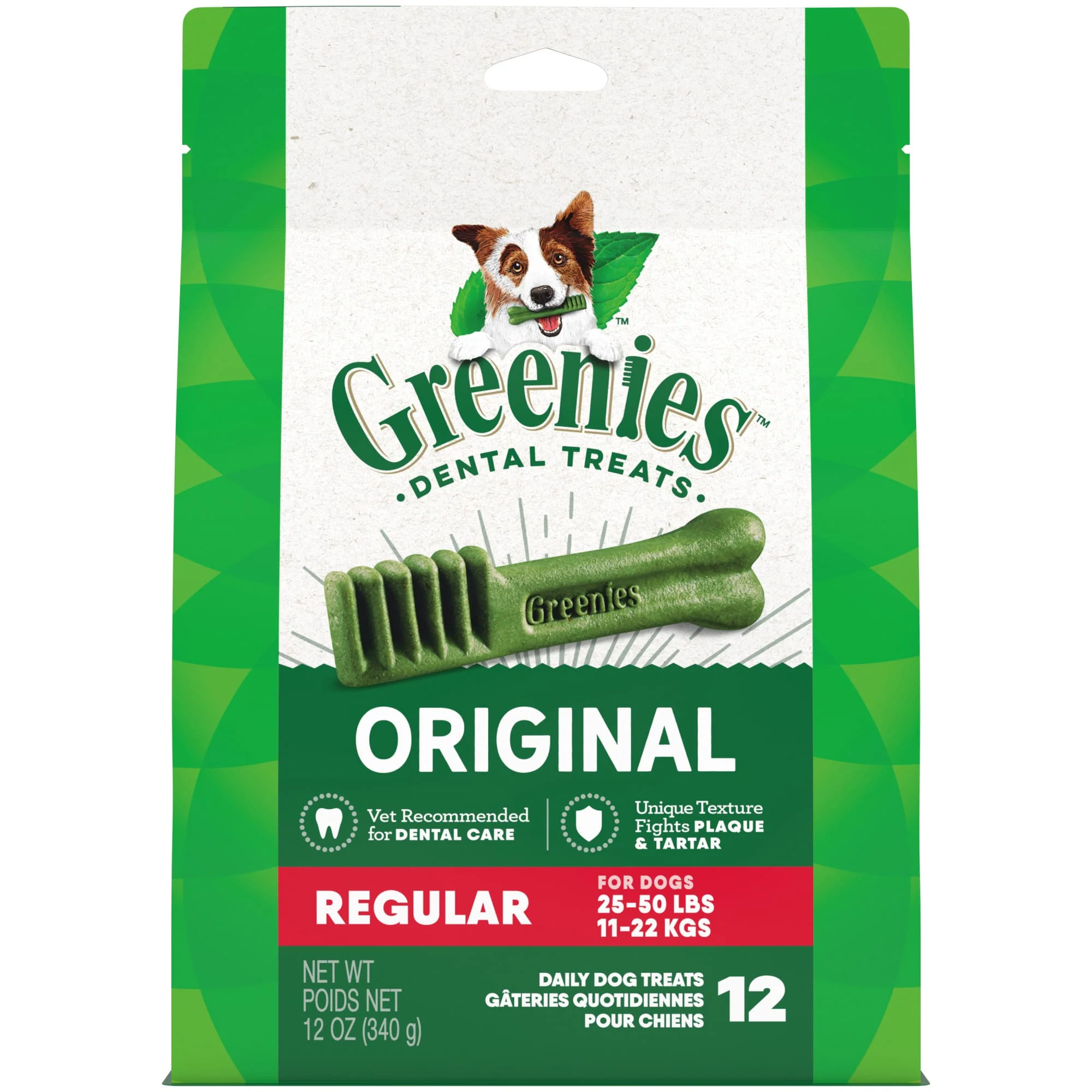 Greenies Regular Original Chicken Dental Dog Treats - 12oz - Image 1