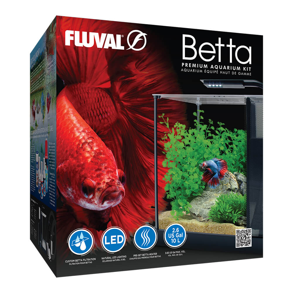 Fluval Betta Premium Aquarium Kit, 2.6 Gallon - Image 1