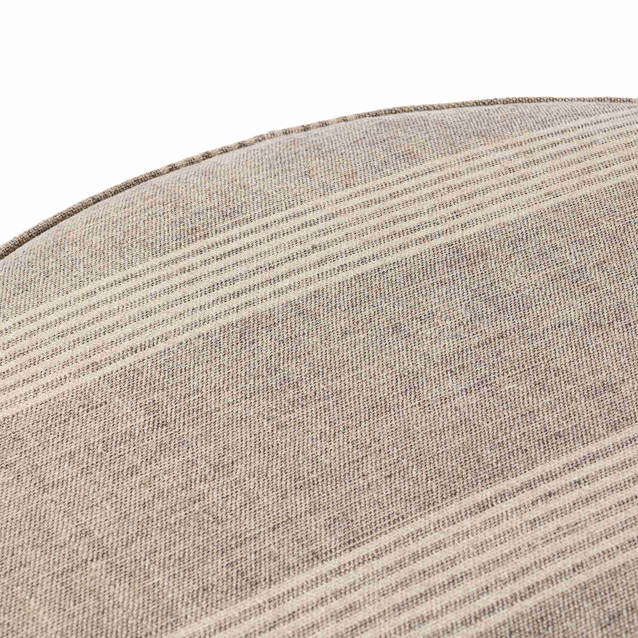 Sinclair Large Round Ottoman Manchester Flint - Image 3