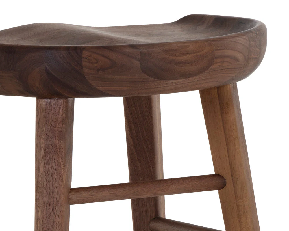 Walnut Counter Stool - Image 3
