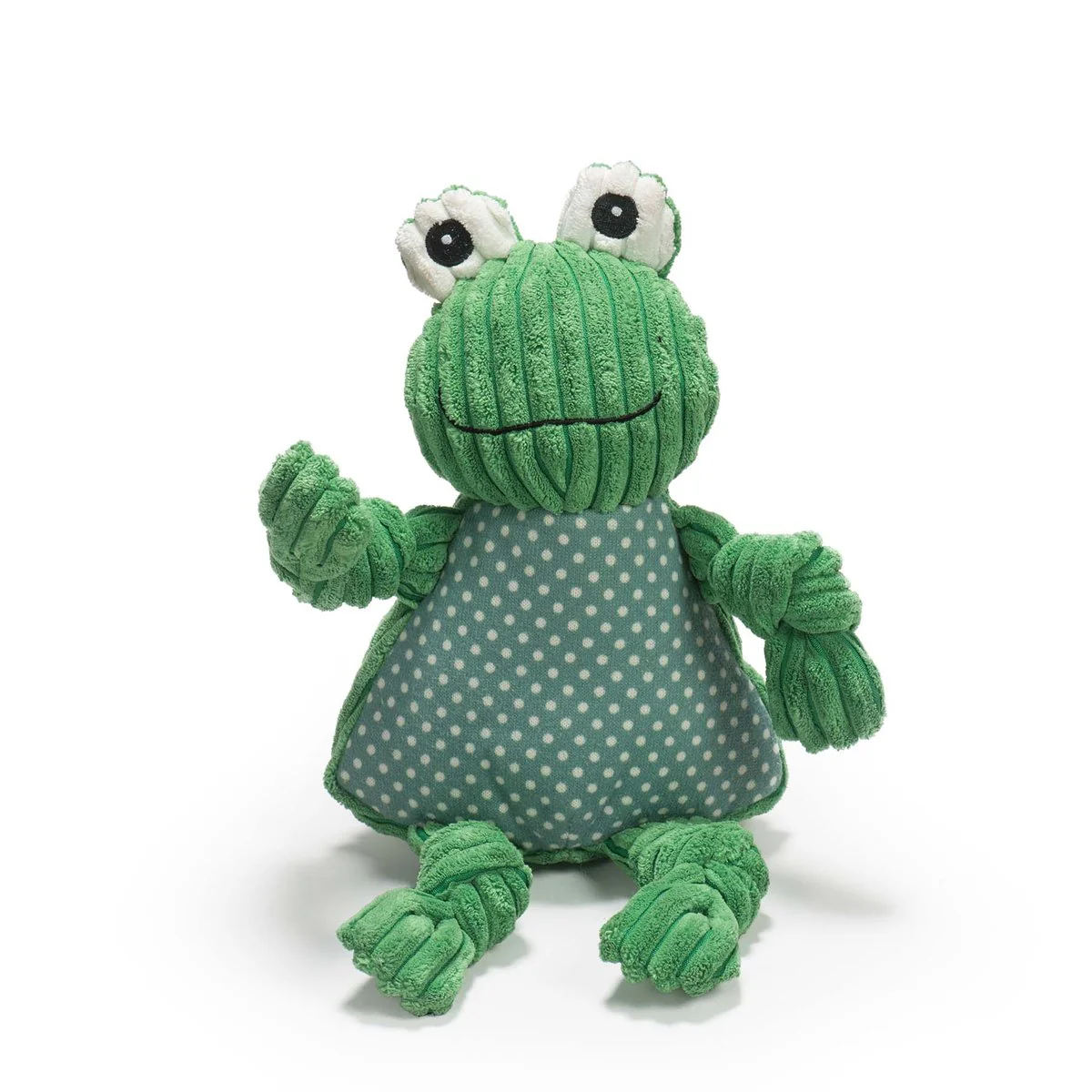 HuggleHounds Frog Knottie Plush Toy Large - Image 1