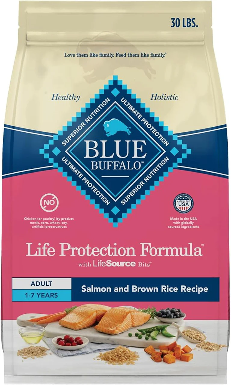 Blue Buffalo Life Protection Formula Salmon & Brown Rice Dry Dog Food 30lbs - Image 1